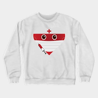 Masked Heart - Nurse Crewneck Sweatshirt